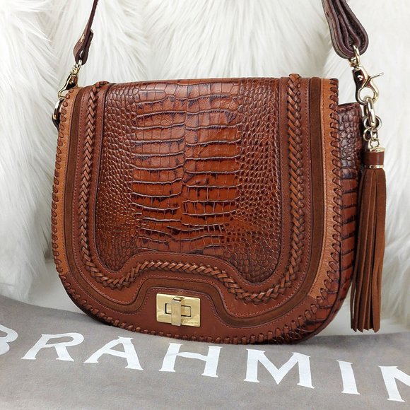 Brahmin Handbags - Brahmin Sonny Toffee Rockdale Crossbody Bag